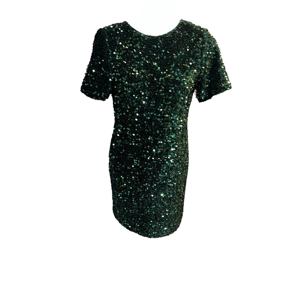 Alex Marie women’s green sequin dress